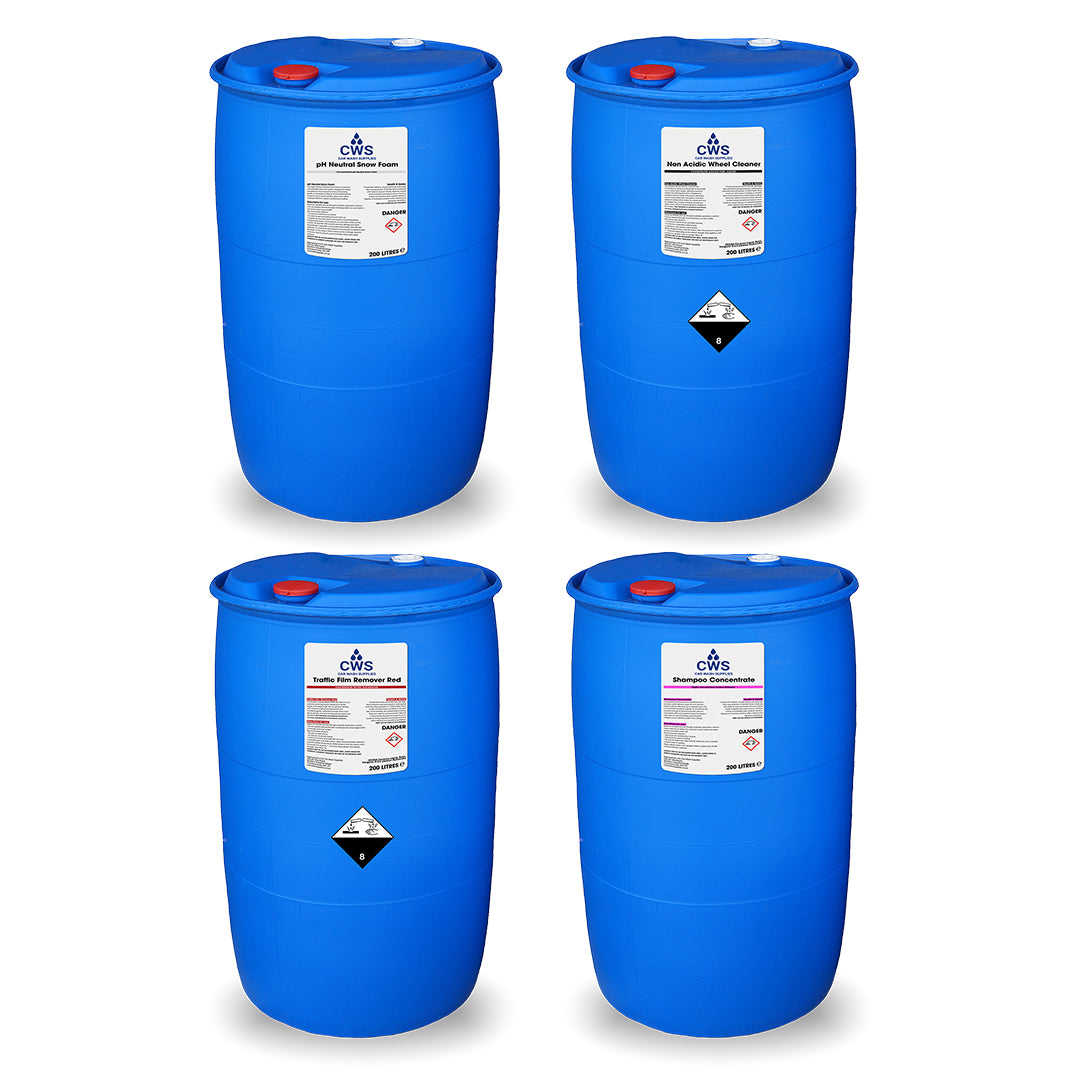 Any 4 x 200 Litres Wash & Valet Products for £700!