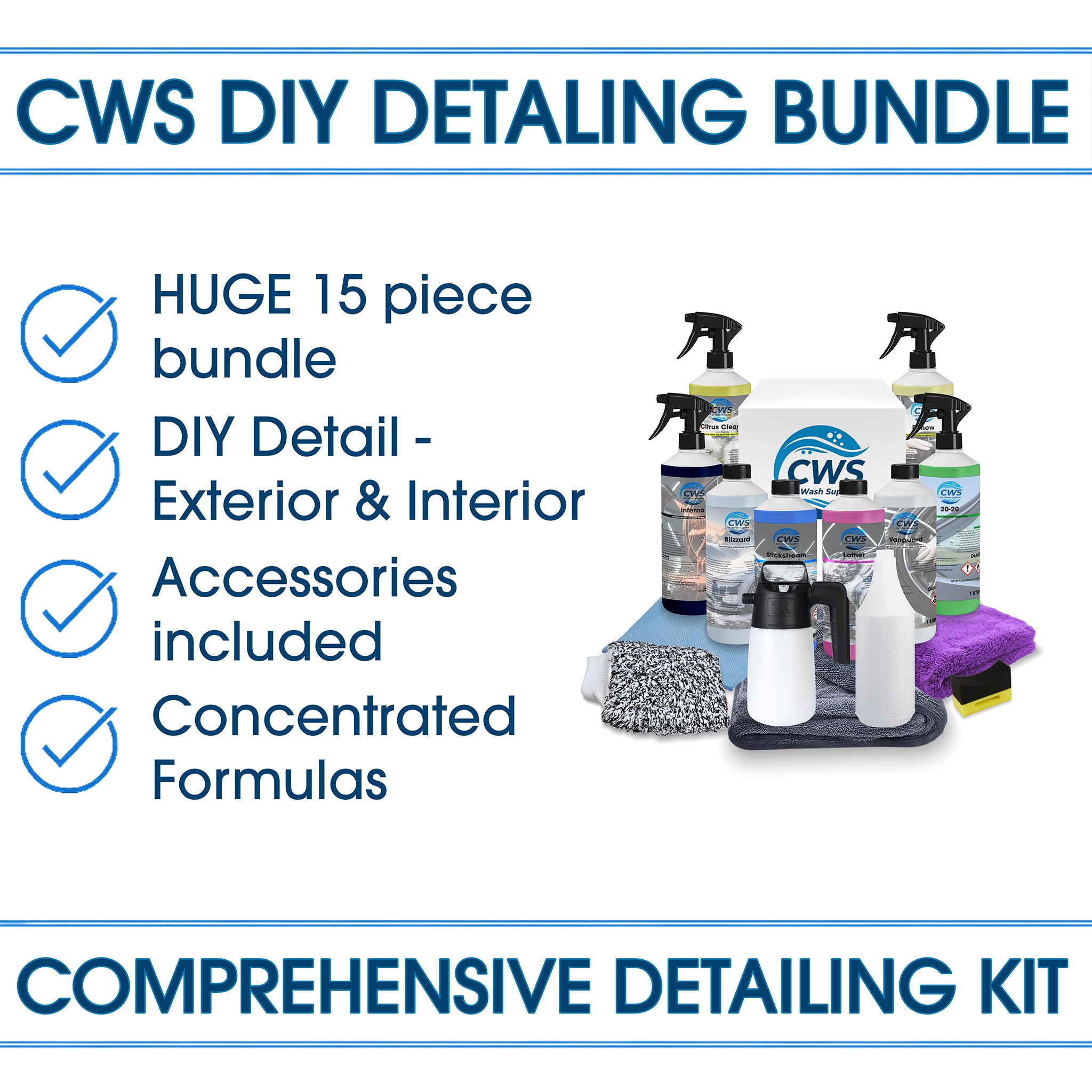CWS DIY Detailing Bundle - Comprehensive Detailing Kit